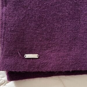 Calvin Klein Women's Deep Purple Oversized Infinity Scarf